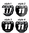 ODI plate decal